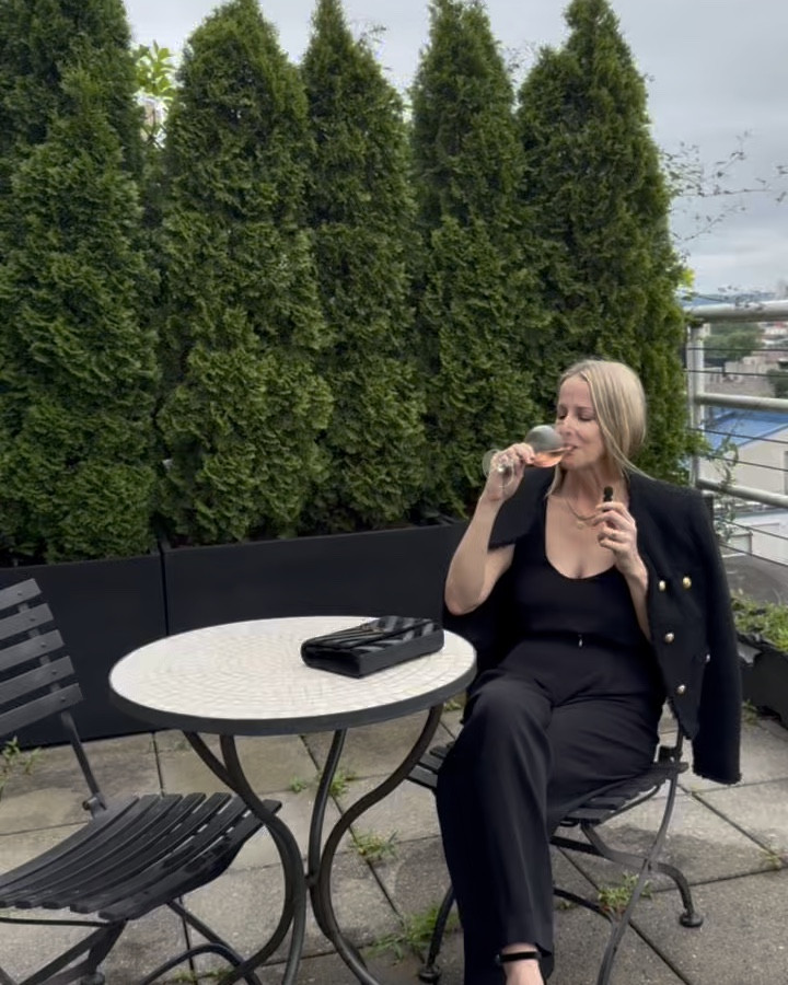 Summer cocktail party look 🖤 This was from last week when you did need a light jacket outside but now you need one for the extreme air conditioning 🥶 inside everywhere 

#LTKItBag #LTKSeasonal #LTKStyleTip