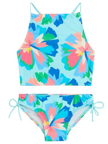 Kanu Surf Girls, Daisy UPF 50 Beach Sport Halter Tankini 2-piece Swimsuit, Kiana Blue, 10 | Amazon (US)
