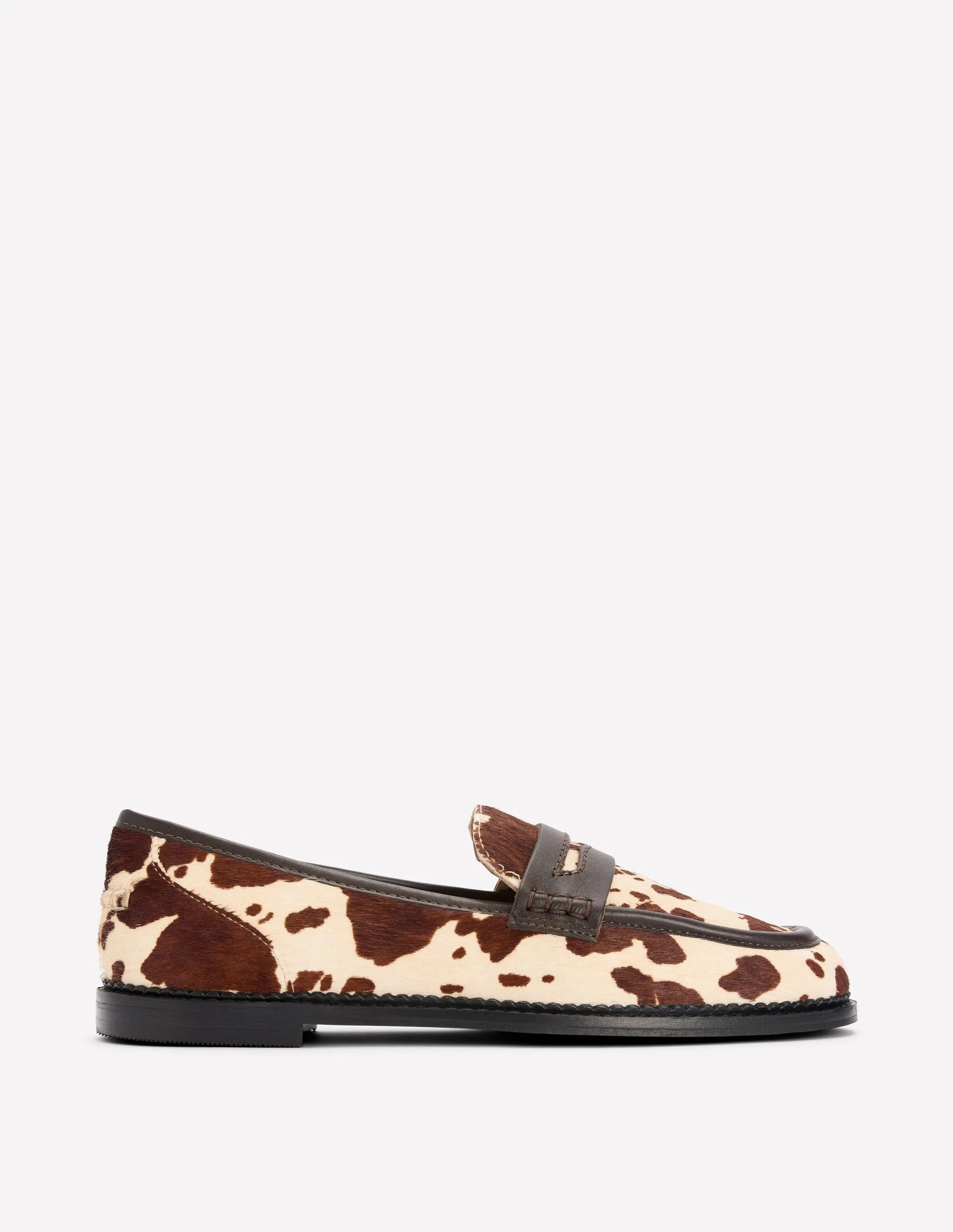 Nya Penny Loafers-Brown/Ivory | Boden UK