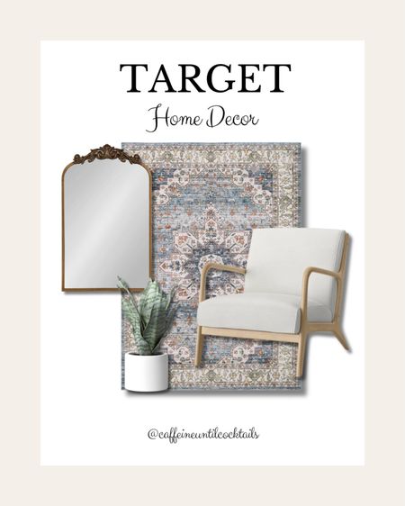 New home decor finds from Target! Neutral, yet elegant pieces I’ve had my eye on! 

Accent chair, bohemian rug, faux plant, anthropologie mirror, gold mirror 


#LTKfamily #LTKhome