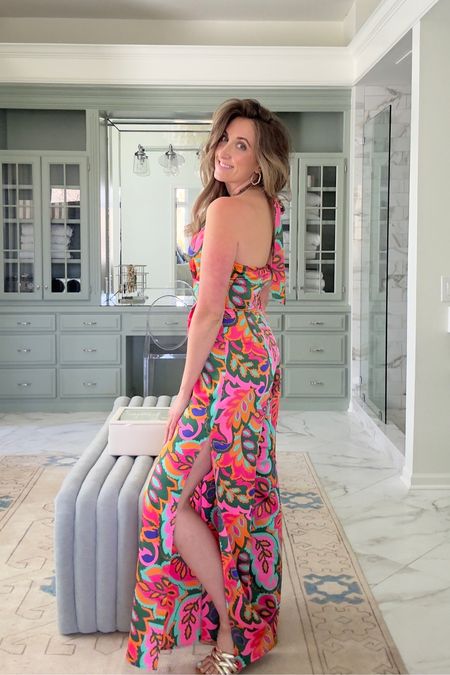 How perfect is this jumpsuit for the spring and summer season? This can easily be made into a dressy jumpsuit or can be paired with fun accessories for a party. Everything that is still available is linked for you!

#LTKbeauty #LTKfindsunder100 #LTKstyletip