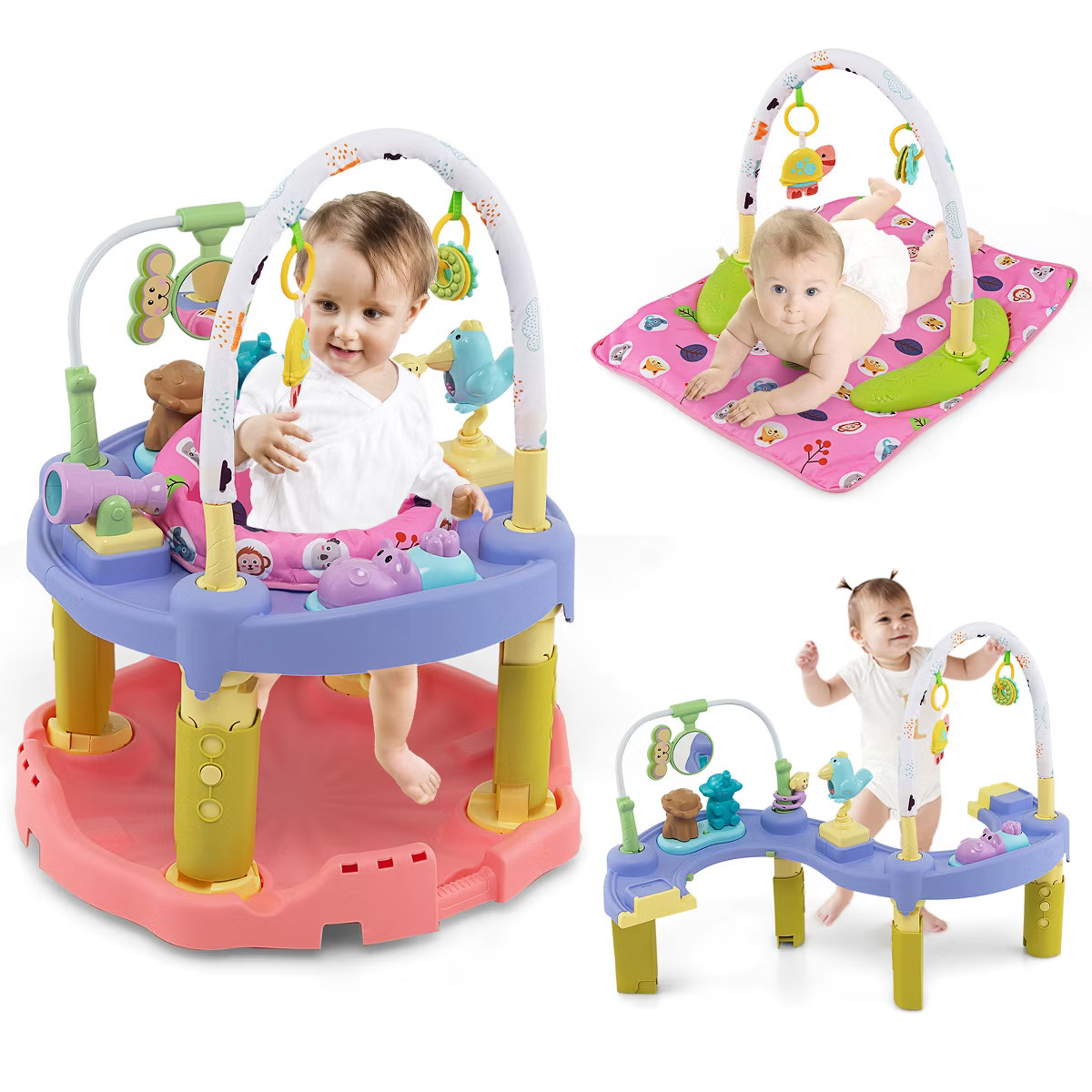 Infans 3-in-1 Baby Activity Center Toddler Bouncing Saucer w/ 3-position | Target