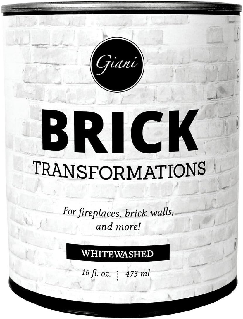 Giani Brick Transformations Whitewash Paint for Brick and Fireplaces- 16 oz Pint | Amazon (US)