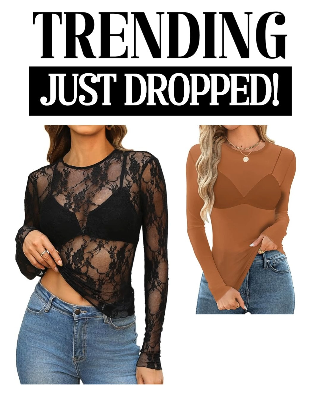 Yeehaw but make it cute 🤠✨ This mesh lace long sleeve top is giving country concert, rodeo nights, and festival vibes all in one! The slim fitted style is super flattering, and the sheer lace detail adds that perfect flirty edge—pair it with denim, boots, and you’re ready to turn heads 💃🌵

#LTKstyle #LTKfashion #LTKunder50 #LTKfestival #LTKconcert 

 #LTKootd #LTKSeasonal #LTKSaleAlert