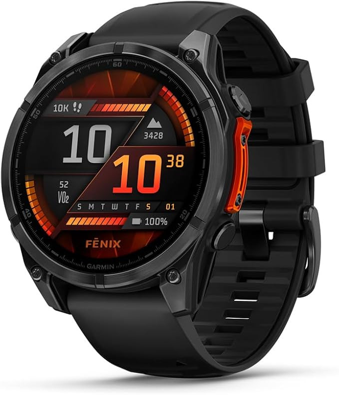 Garmin fēnix® 8 – 47mm, AMOLED, Premium Multisport GPS Smartwatch, Long-Lasting Battery Life,... | Amazon (US)