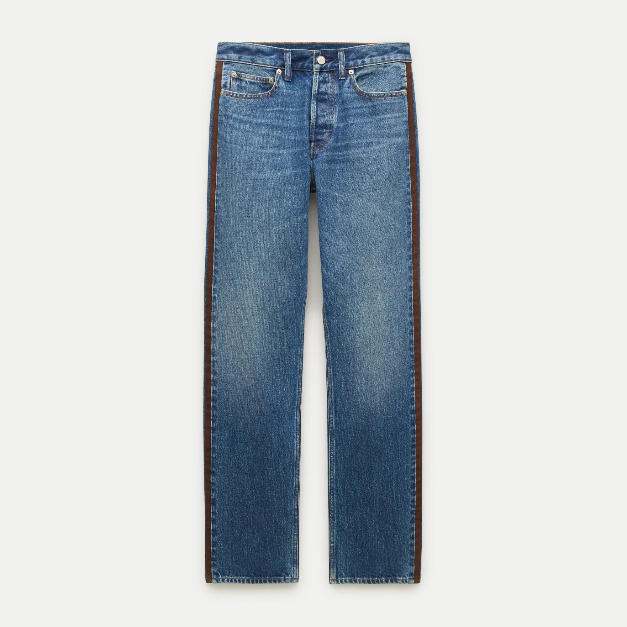 Jesse relaxed-straight jean with suede stripe | J. Crew US