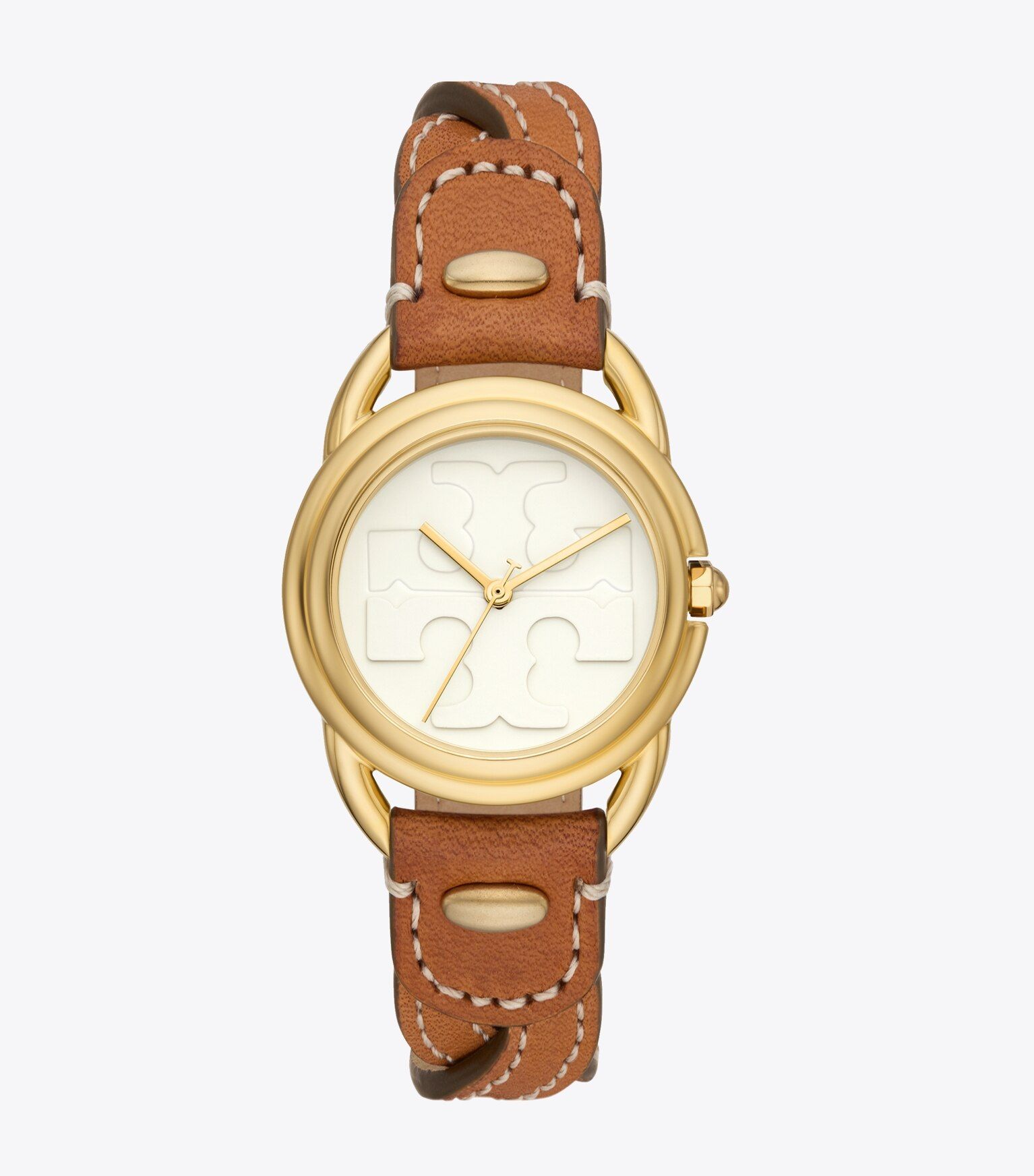 Miller Watch, Leather/Gold-Tone Stainless Steel: Women's Designer Strap Watches | Tory Burch | Tory Burch (US)
