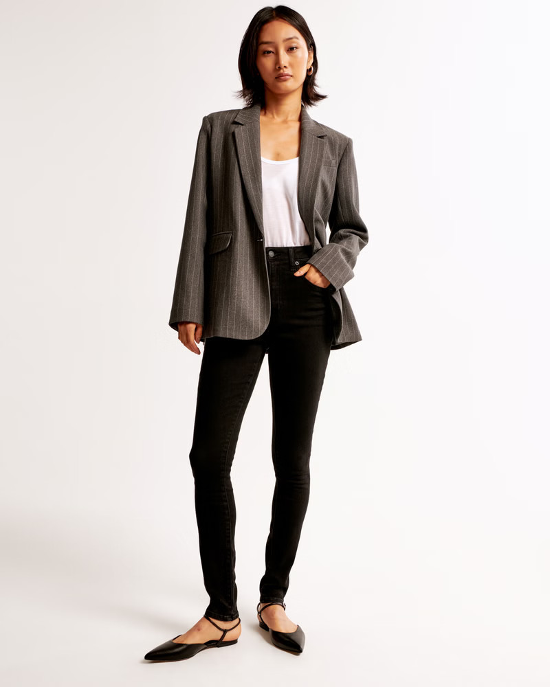 Women's High Rise Super Skinny Ankle Jean | Women's Bottoms | Abercrombie.com | Abercrombie & Fitch (US)