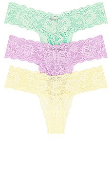 Cosabella Never Say Never Cutie 3 Pack in Ghana Green, Icy Violet, & Mignonette from Revolve.com | Revolve Clothing (Global)