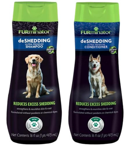 Furminator® Deshedding Ultra Premium Shampoo & Conditioner Bundle. 16oz. | Amazon (US)