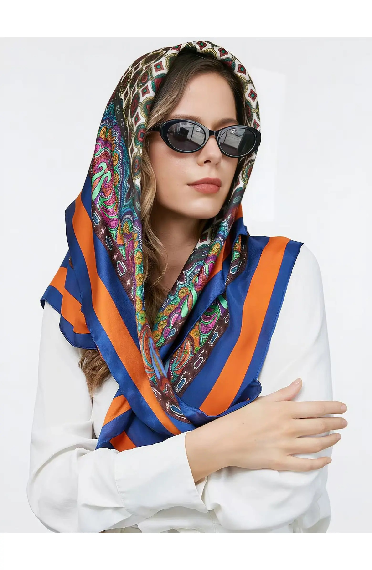 Pure Silk Bohemian Square Scarf | Nordstrom