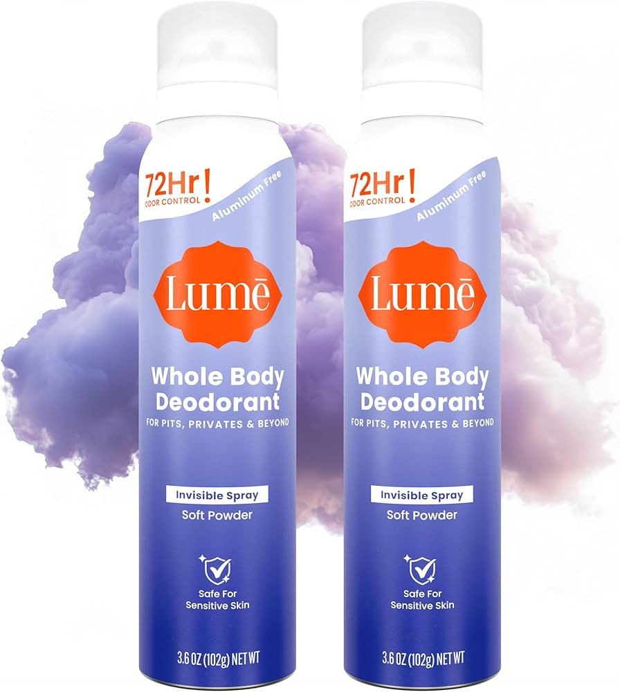 Lume Invisible Spray Deodorant For Women - Whole Body Deodorant Spray - 72 Hr Odor Control - Ozon... | Amazon (US)