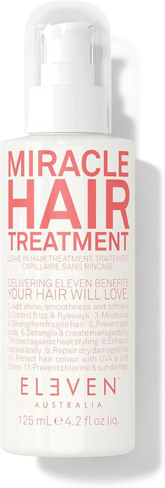 ELEVEN AUSTRALIA Miracle Hair Treatment Leave-In Conditioner for Hydration, Frizz Control, Heat P... | Amazon (US)