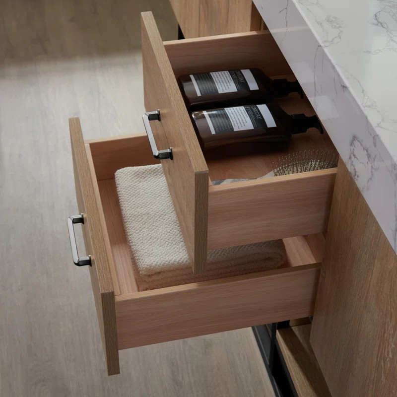 Annice 72'' Double Bathroom Vanity with Cultured Marble Top | Wayfair North America