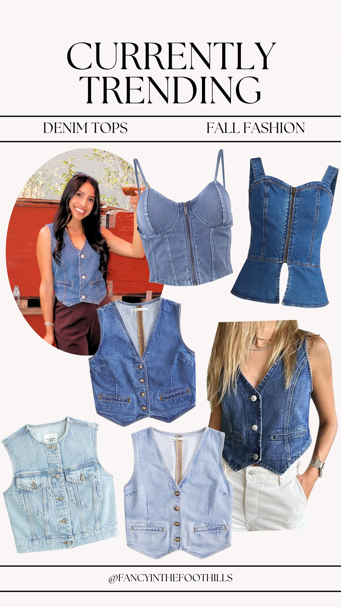 Fall Outfit Inspo | Fall Outfit Idea | Trending for Fall | Denim Vest | Denim Waistcoat | Denim Tops | Fall Trends 

Trendy tailored pants from Petal & Pup code FANCY20 for 20% off

#LTKSeasonal #LTKStyleTip #LTKFindsUnder50