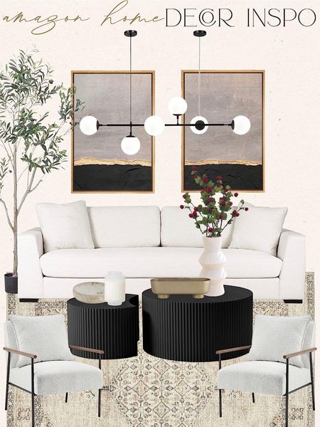 Amazon Home decor finds for your living room or a sitting area! Love these modern classic pieces! #Founditonamazon #amazonhome #inspire amazon find, amazon, rug, console, home decor, living room, look for less, faux olive tree, modern light fixture, modern living room, amazon affordable home, amazon home favorites

#LTKhome #LTKfindsunder50 #LTKsalealert