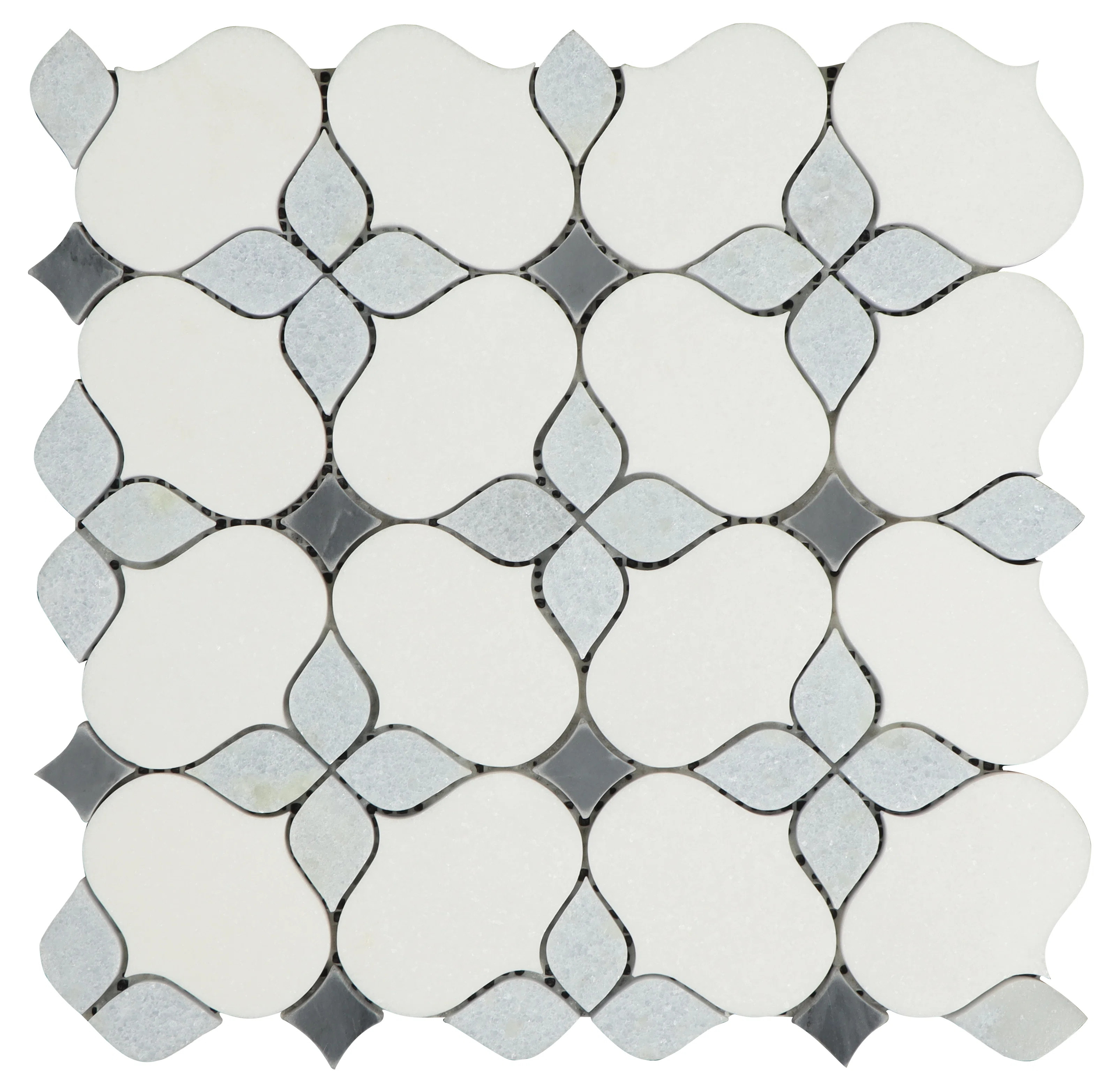 Water Jet 6" x 6" Marble Novelty Mosaic Wall & Floor Tile (Set of 10) | Wayfair North America