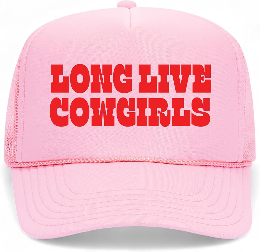 Long Live Cowgirls Trucker Hat | Vintage Cowboy Cute Girly Western Funny | Premium Mesh Foam Snap... | Amazon (US)