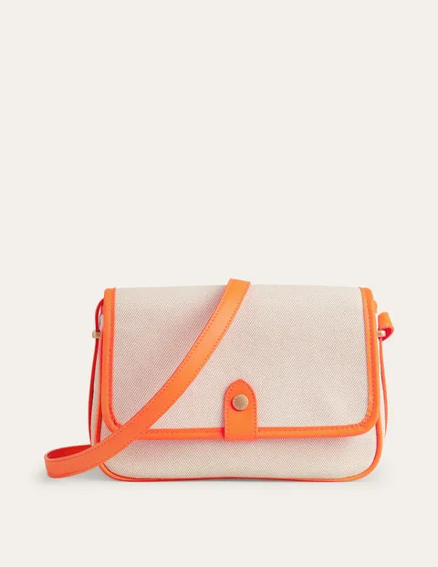 Structured Canvas Crossbody - Neon Orange | Boden (US)