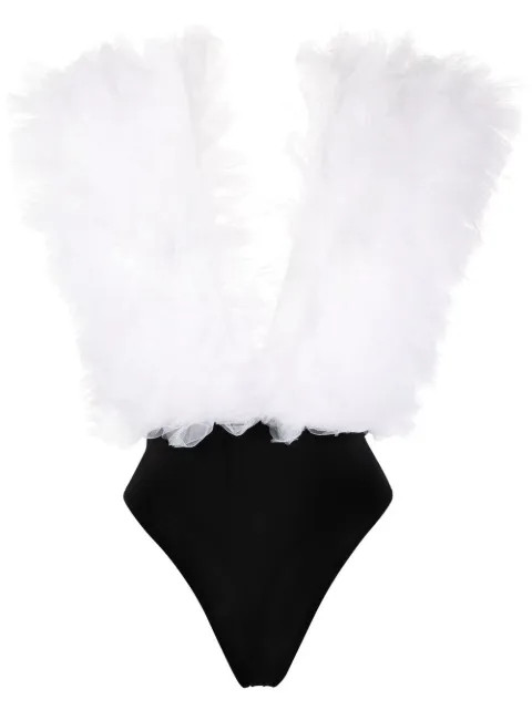 ruffled sleeveless body | Farfetch (US)