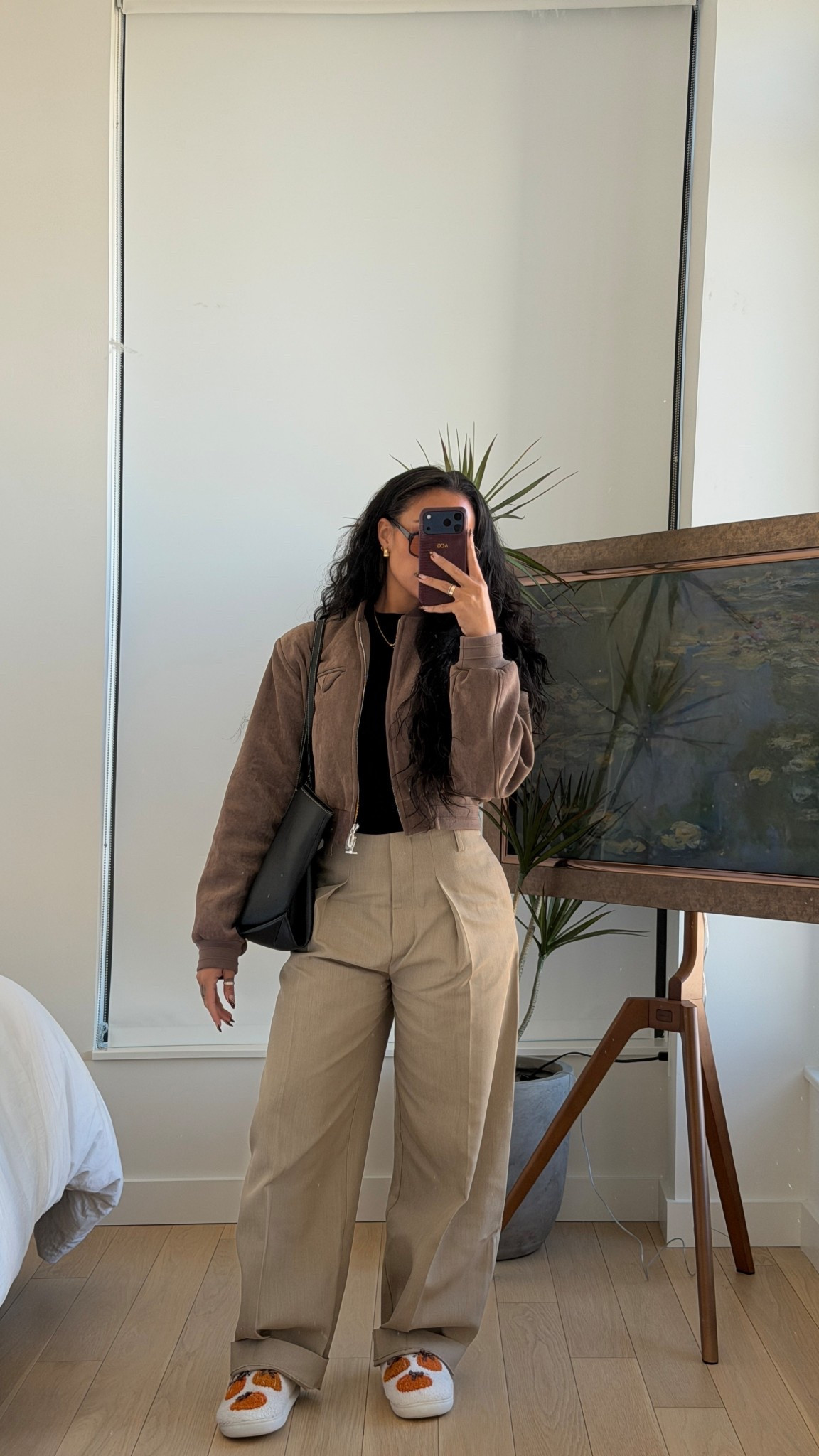 What I wore today! Minus shoes… lol. The jacket is maniere de voir, wearing a small! And the glasses are vehla, I linked everything else! 