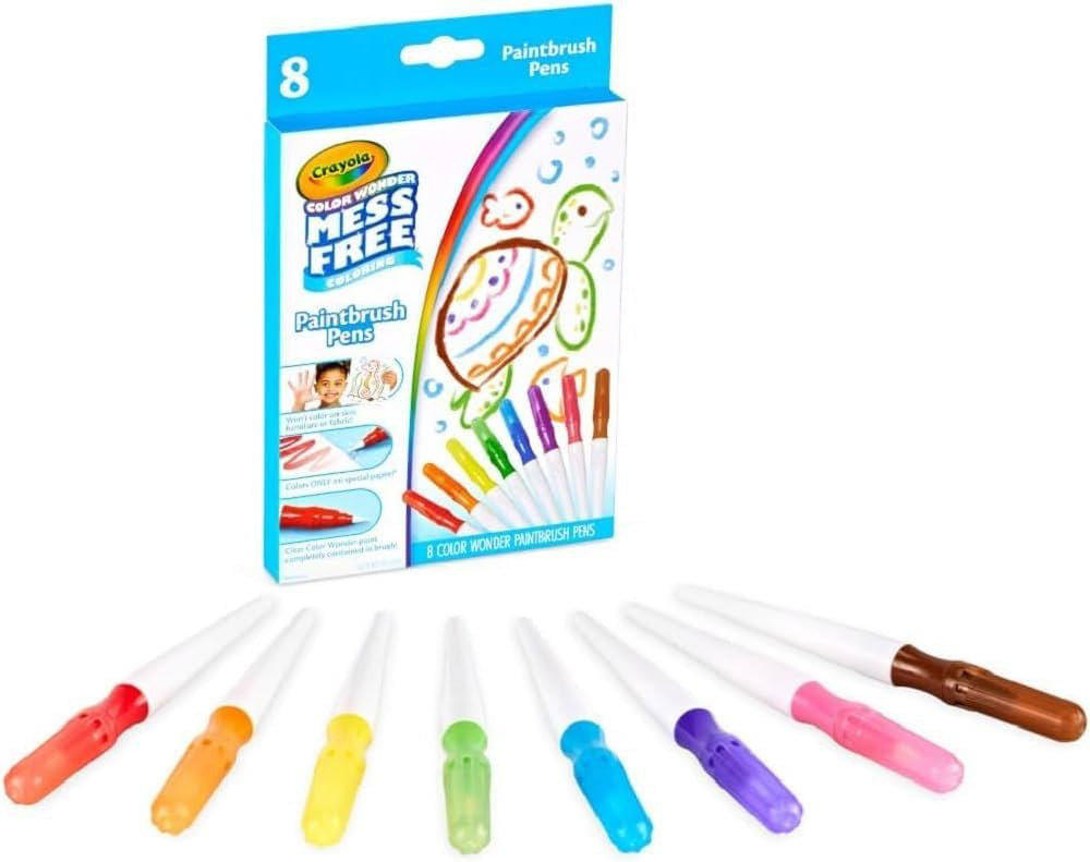 Crayola Color Wonder Paintbrush Pens, Mess Free Paint Set for Kids, 8ct Refill, 3+ | Amazon (US)