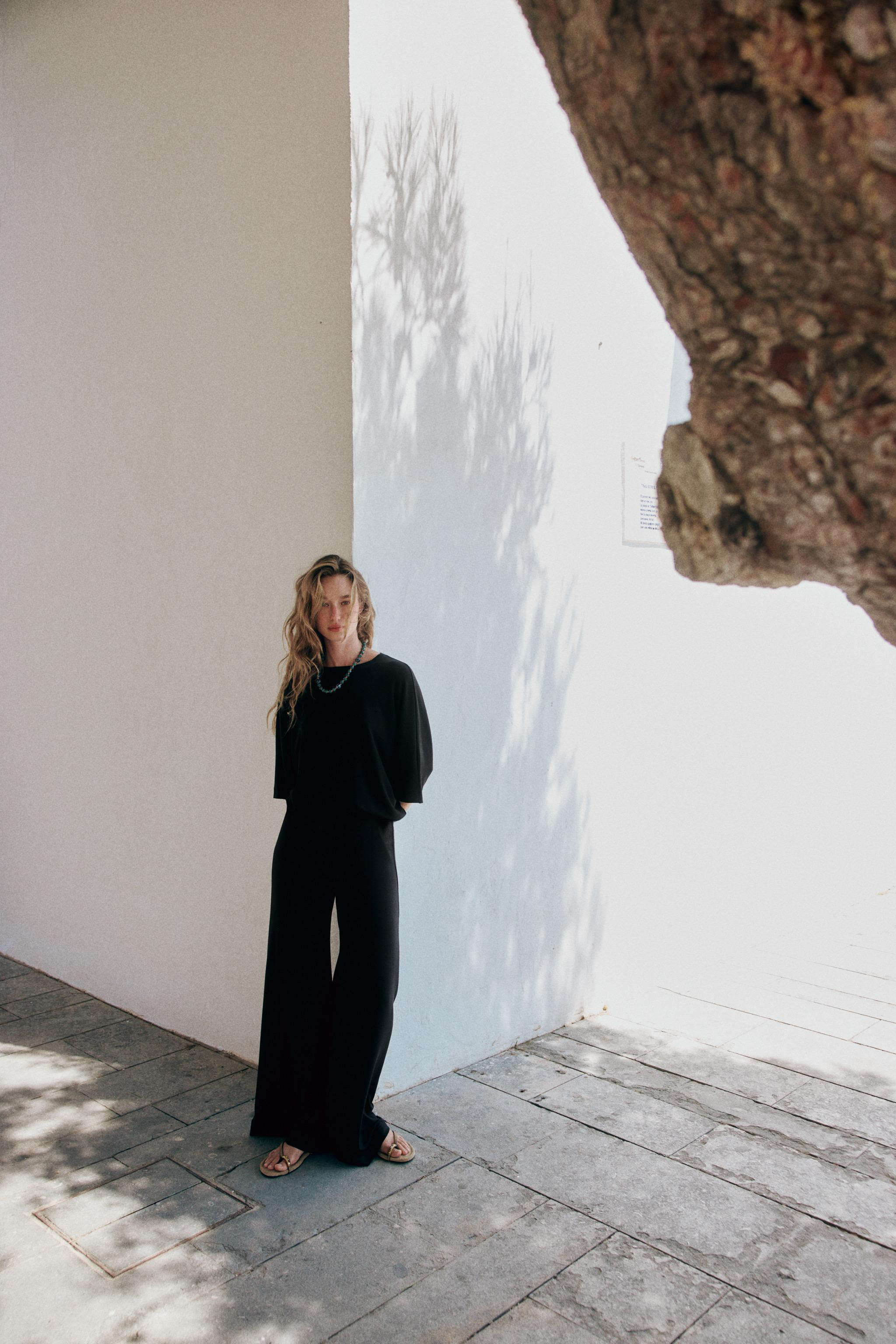 FLOWY PALAZZO PANTS | Zara US