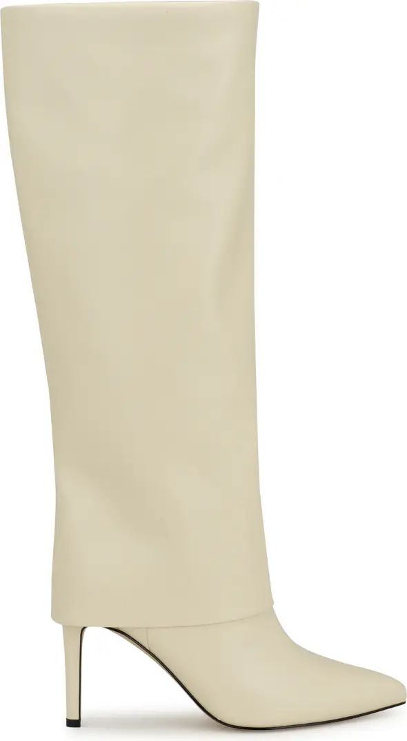 Radish Foldover Pointed Toe Knee High Boot (Women) | Nordstrom
