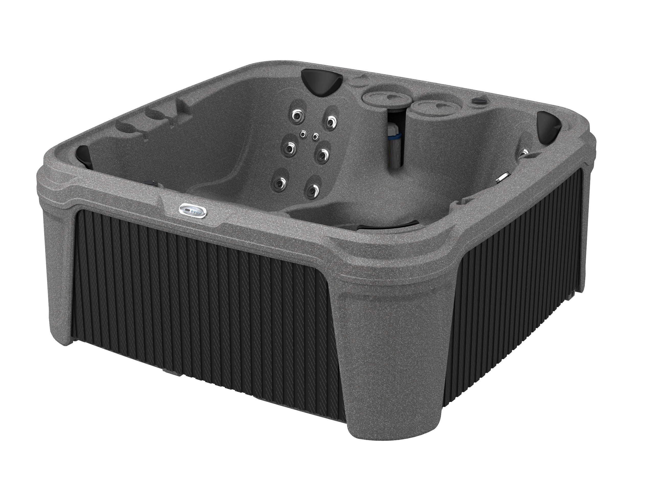 AquaRest DayDream 3500 6-Person 35-Jet Plug & Play Hot Tub with Ozonator, LED Waterfall and Stain... | Wayfair North America