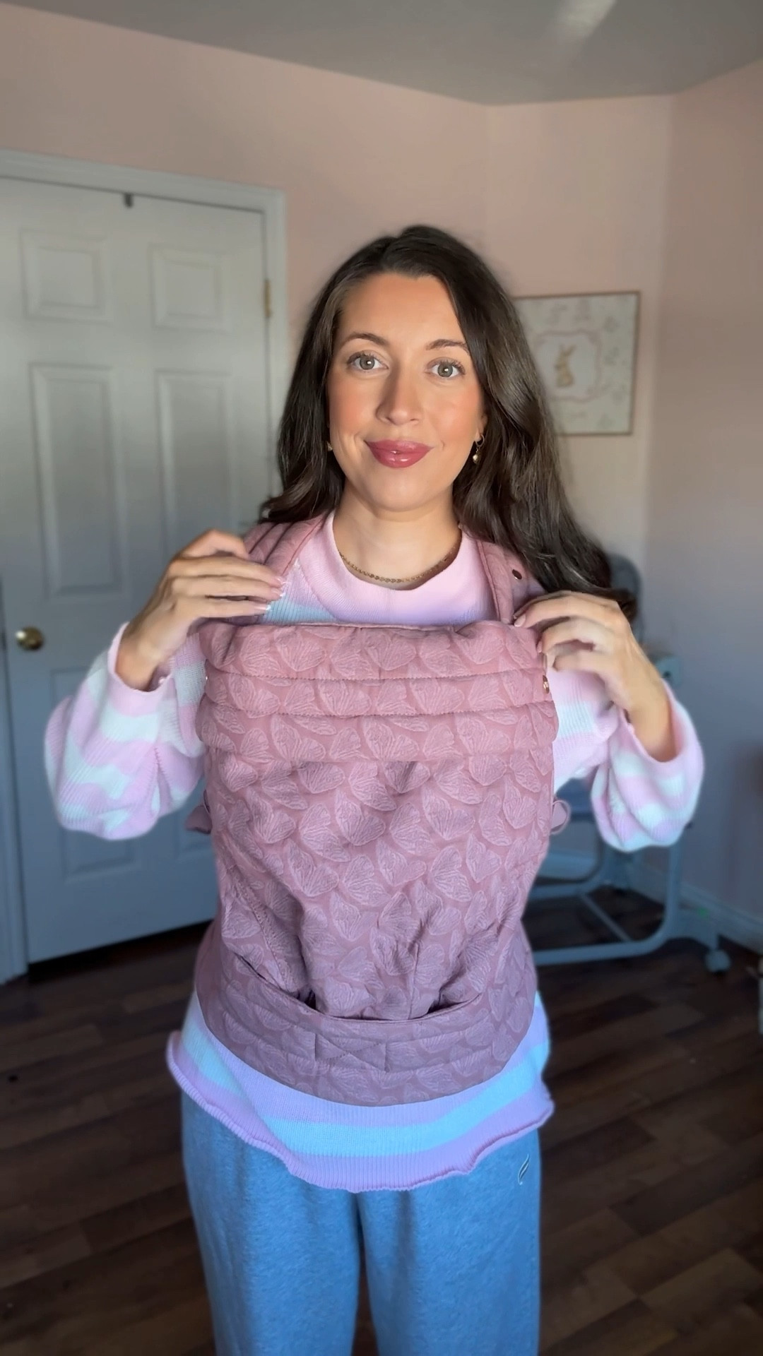 Code AMYS to save! Cutest baby carrier!!! Perfect for the girly girl mom. Newborn to 2 year old versatile baby carrier. Can be worn in front or back. Adorable mauve wings print. Cute trendy baby carrier 

#LTKBaby #LTKKids #LTKBump