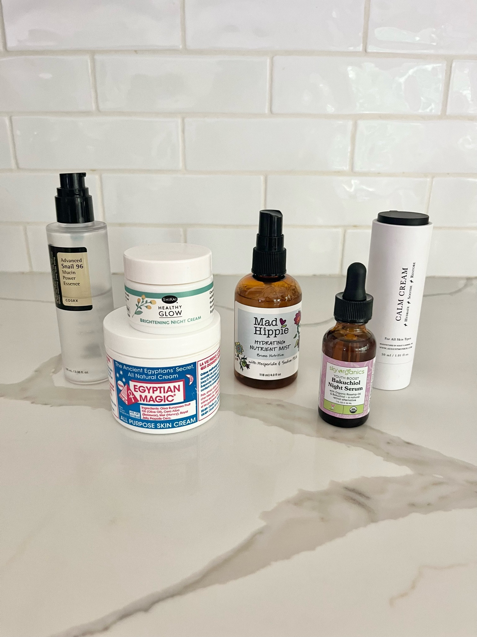 Non toxic evening skincare routine 

After washing my face with the  Aleavia unscented wash, I sprayed the mad hippie nutrient mist 
👉🏼 then I apply Bakuchiol night serum, this is a great retinol alternative 
👉🏼 then I applied the snail mucin, this will make your skin SO SOFT 
👉🏼 then I apply moisturizer, either calm cream, or the Shakai healthy glow. 
👉🏼 lastly I will top with a  thin layer of Egyptian magic cream 

#LTKSummerSales #LTKSeasonal #LTKBeauty