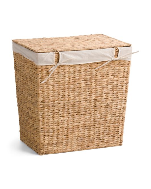 21in Hyacinth Laundry Hamper With Lid | Office & Storage | Marshalls | Marshalls