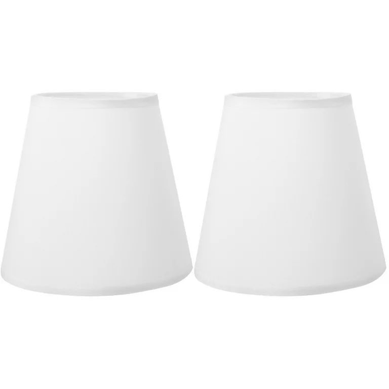 Set of 2 Vintage Decor Retro Small Lamp Shades Fabric Lampshade Wear-resistant White Iron | Walmart (US)