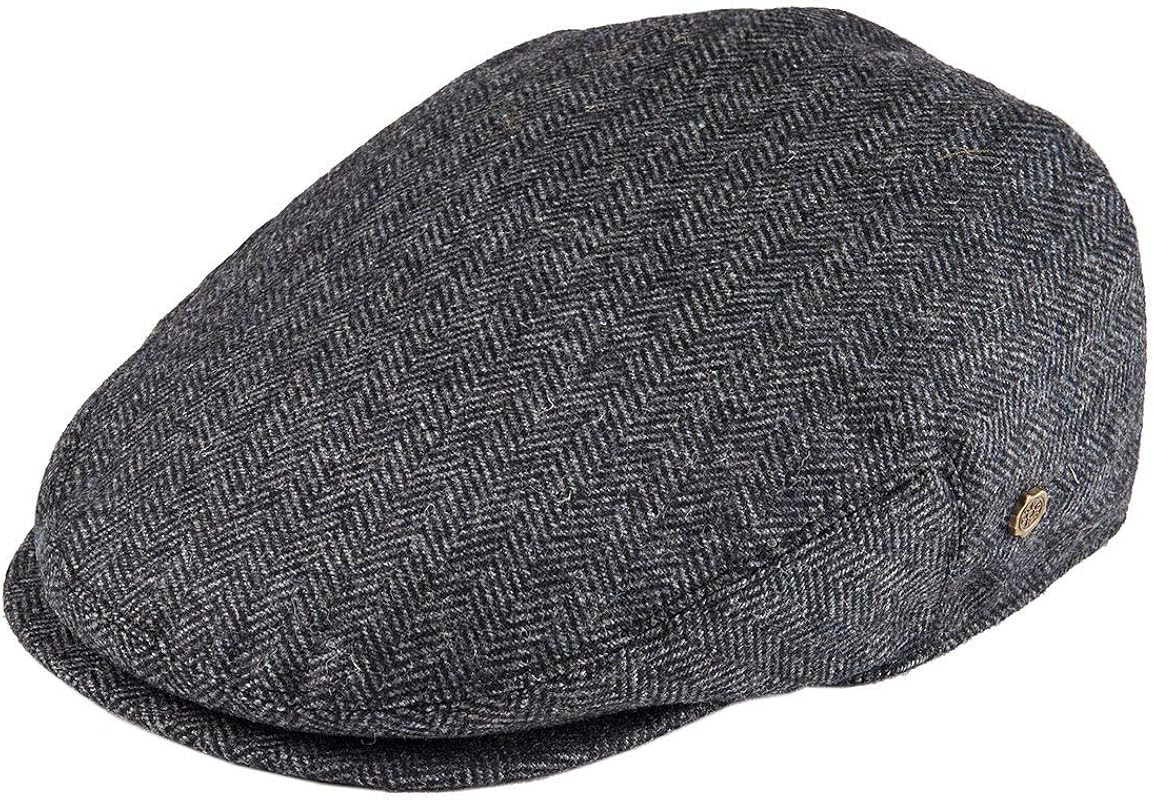 VOBOOM Men's Herringbone Flat Ivy Newsboy Hat Wool Blend Gatsby Cabbie Cap | Amazon (US)