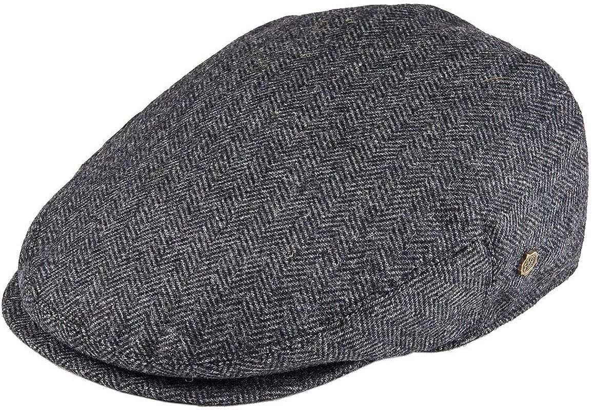 VOBOOM Men's Herringbone Flat Ivy Newsboy Hat Wool Blend Gatsby Cabbie Cap | Amazon (US)