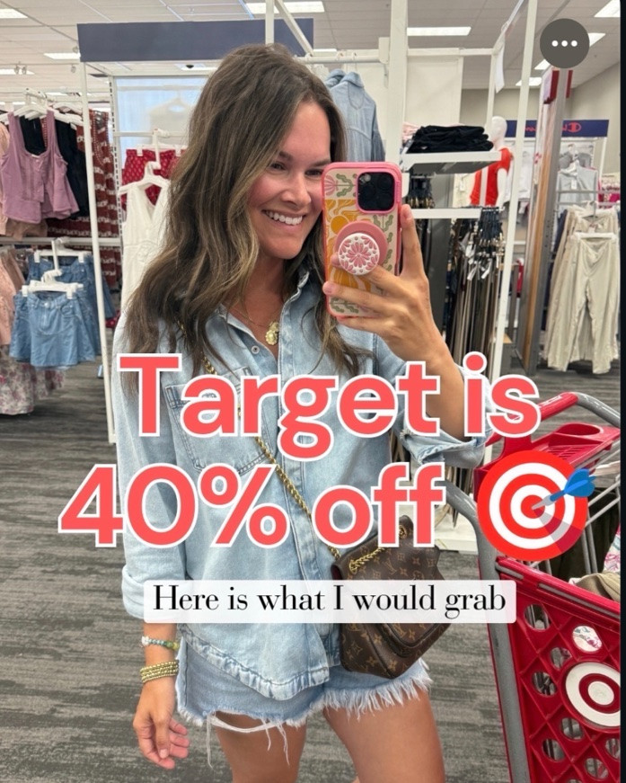 Target is 40% OFF 🎯 and these are the fall fashion finds I’d actually grab 👏 LIKE and Comment “TARGET FALL”  and I’ll send you the links! 🤎 Think flattering matching sets, $9 tops, jeans that make your legs look SO good, expensive-looking fall jackets, an easy no-bra athletic dress, and designer-looking shoes + bags for WAY less.
.
#targetfinds #targetstyle #targetfashion #falloutfits