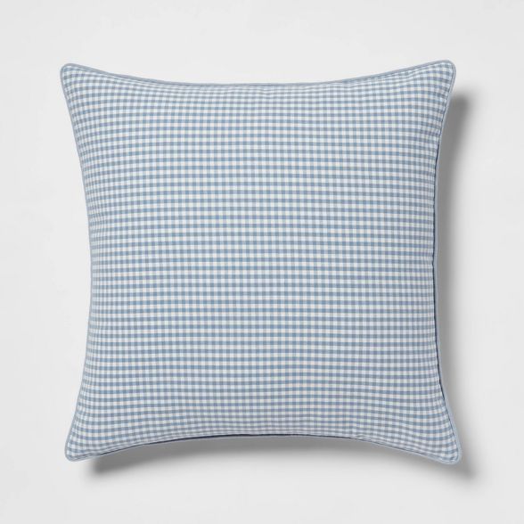 Woven Gingham Square Throw Pillow - Threshold™ | Target
