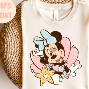 Mermaid Mouse Shirt, Mermaid shirt, Summer Vacation Shirt, Hawaiian Shirt, kids, shirt, summer cr... | Etsy (US)
