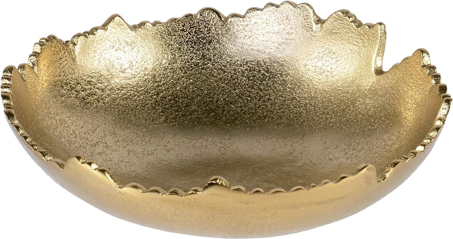 Red Co. 8.75” Gold Moon Decorative, Asymmetrical Torn, Hammered Metal Centerpiece Bowl with Scu... | Amazon (US)