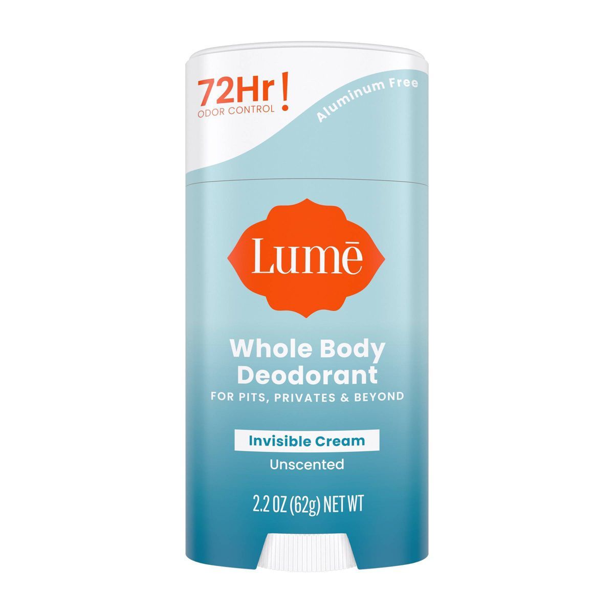 Lume Whole Body Women’s Deodorant - Invisible Cream Stick - Aluminum Free - Unscented - 2.2oz | Target