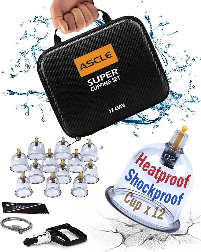 Super Cupping Set, Shockproof Heatproof Cups, Water Repellent Shockproof Professional Carrying Ca... | Amazon (US)