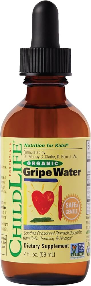 CHILDLIFE ESSENTIALS Organic Gripe Water for Babies - Gripe Water Newborn, Gas Drops for Newborns... | Amazon (US)
