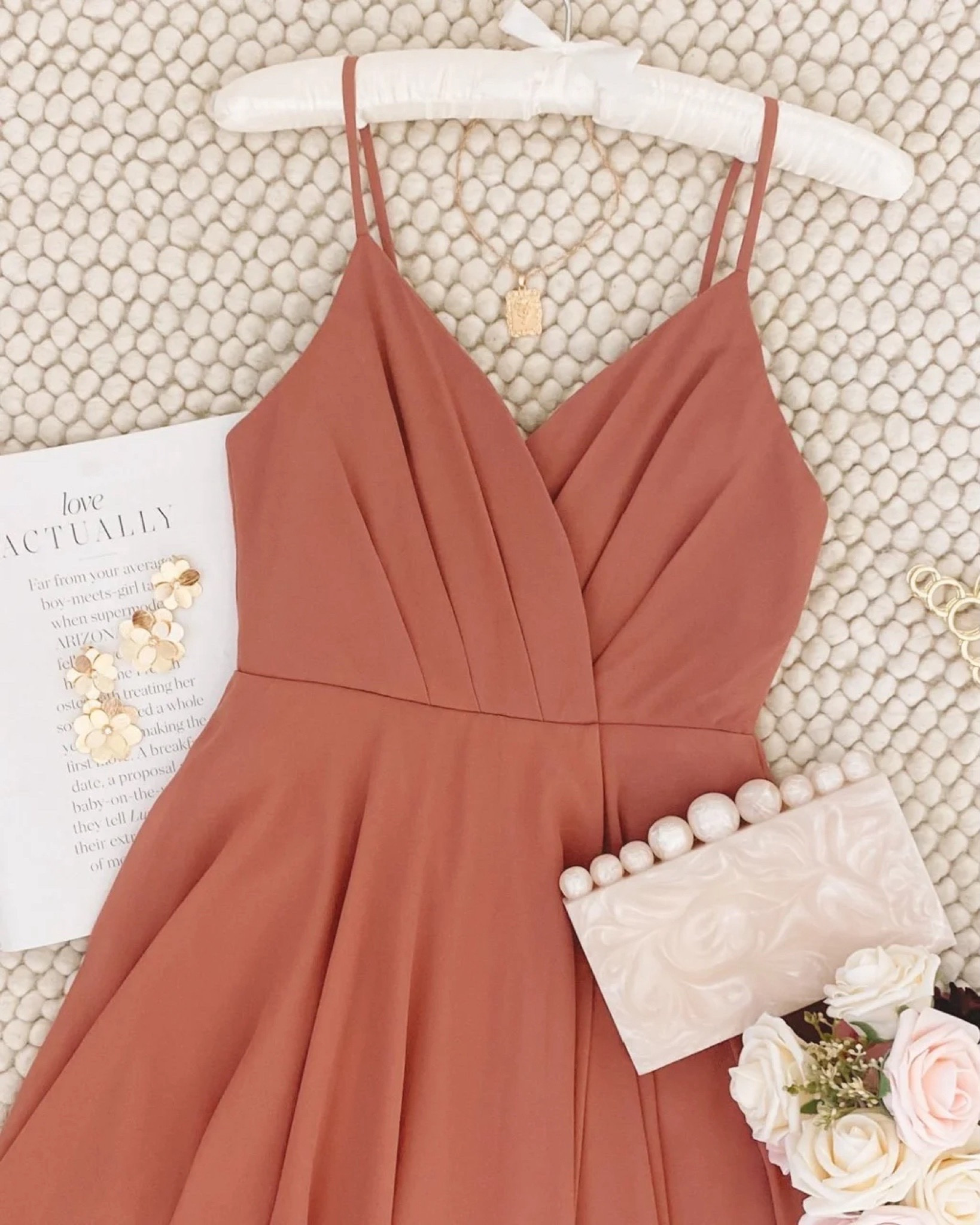 rusty rose bridesmaid dresses