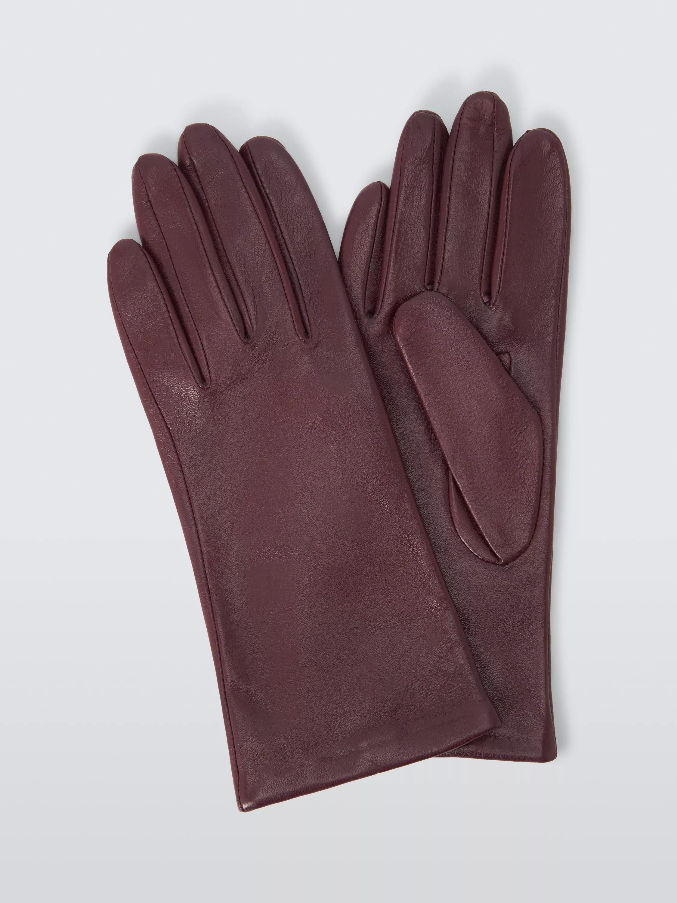 John Lewis Fleece Lined Leather Gloves | John Lewis (UK)