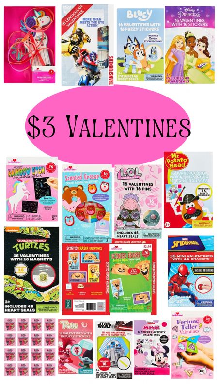 So many cute Valentines for $3 or less @Walmart now! 

#LTKfamily #LTKSeasonal #LTKkids