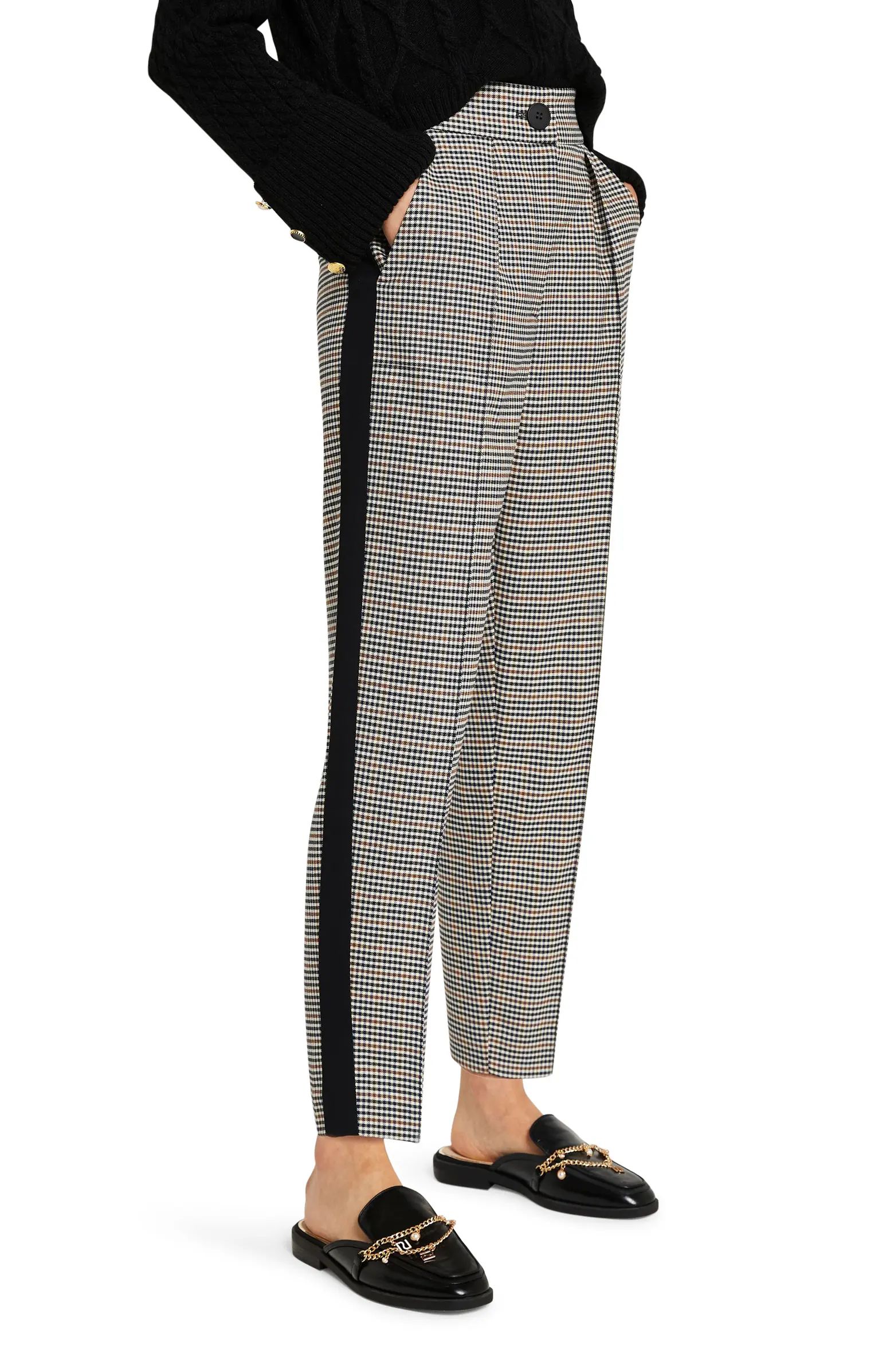 River Island Check Print Trousers | Nordstrom | Nordstrom