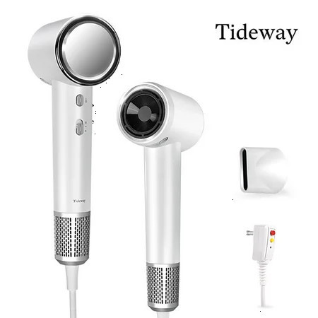 Tideway Titanium High-Speed Hair Dryer, Ionic Technology, 110,000 RPM Brushless Motor, Thermo Control, Ergonomic Design, Fast-Drying Hair Dryer for Home or Salon Use | Walmart (US)
