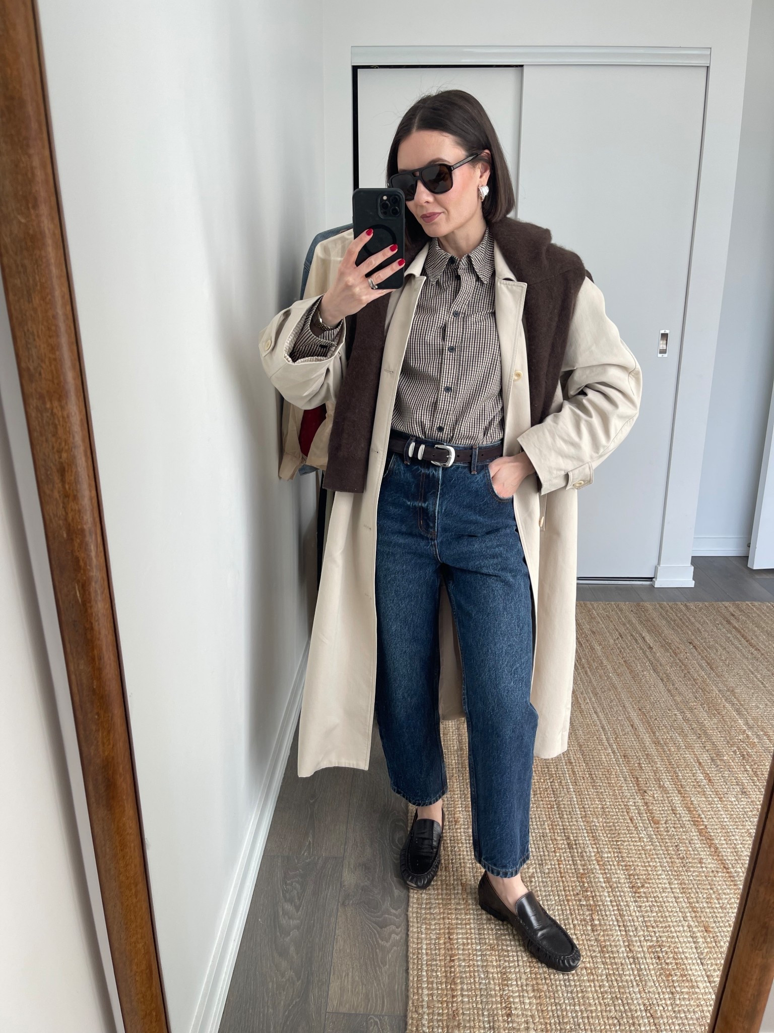 A go-to trench coat outfit for me.

#LTKootd #LTKSeasonal