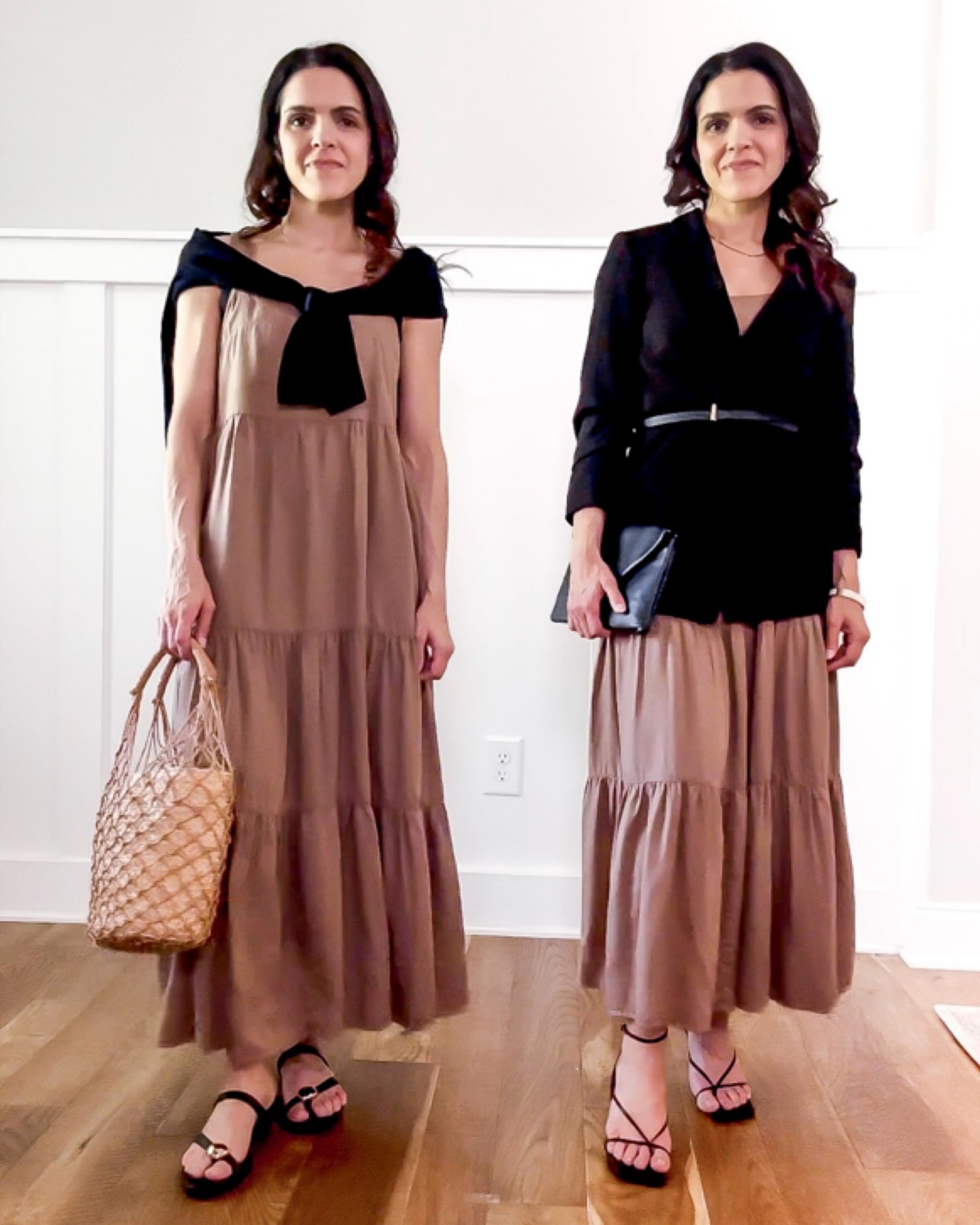 Day to Night outfit idea | Tan maxi tiered dress — belt a blazer over it and change the shoe.

day to night outfits, outfit ideas, spring style, what to wear, dinner, date night, happy hour, girls night

#LTKootd #LTKgrwm