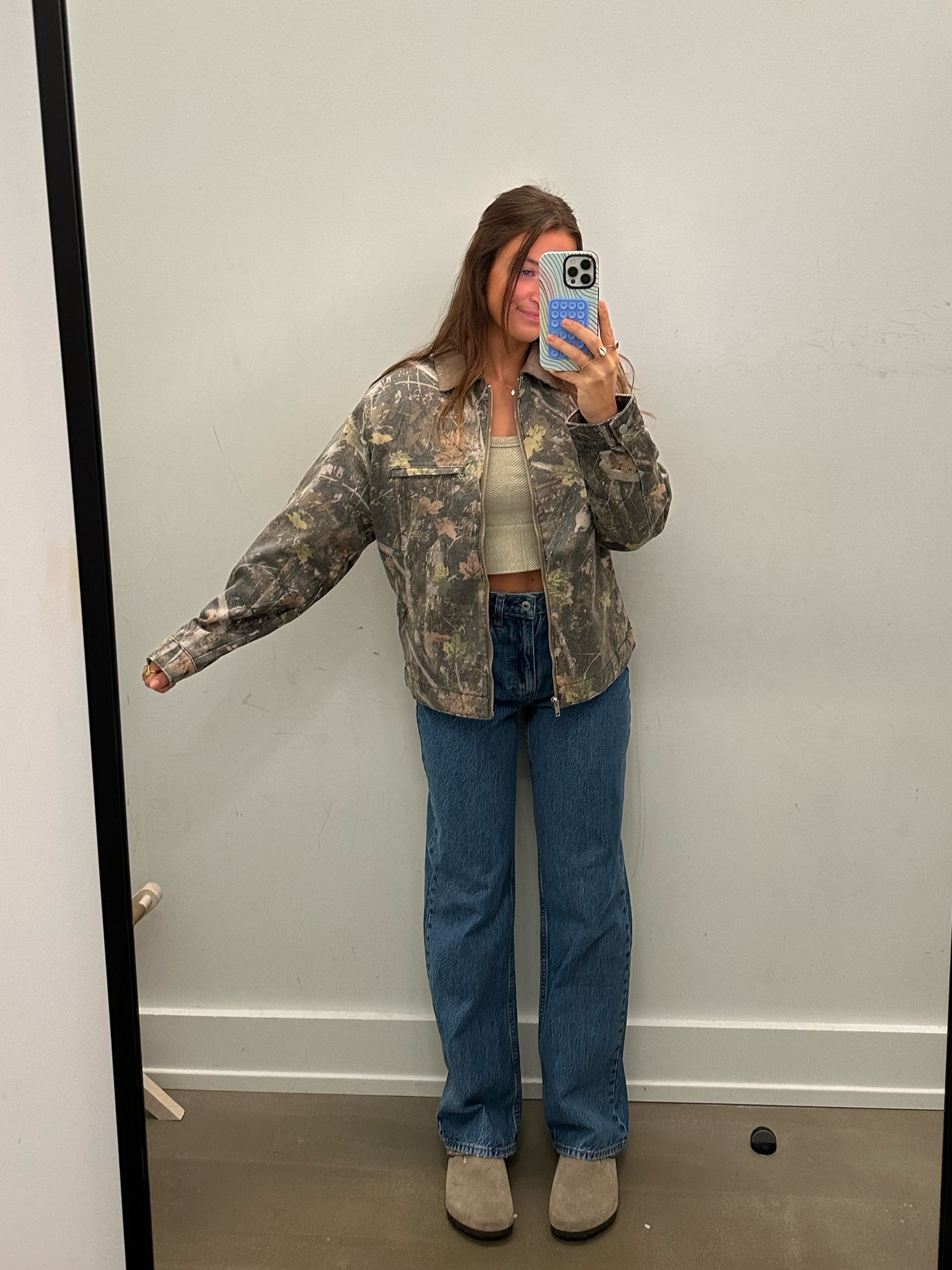 I LOVE this fit for back to school. A camo coat is so fun right now going into the fall. It definitely fits oversize 
Coat: XS
Pants: 24 curve love

#LTKSeasonal #LTKHoliday #LTKstyletip